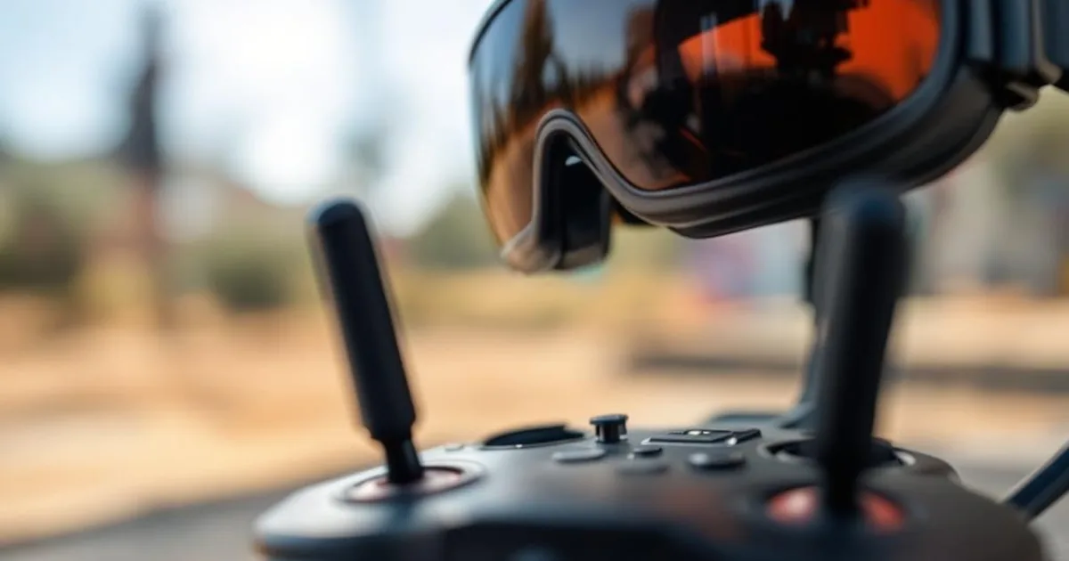 FPV Videobrille und Controller